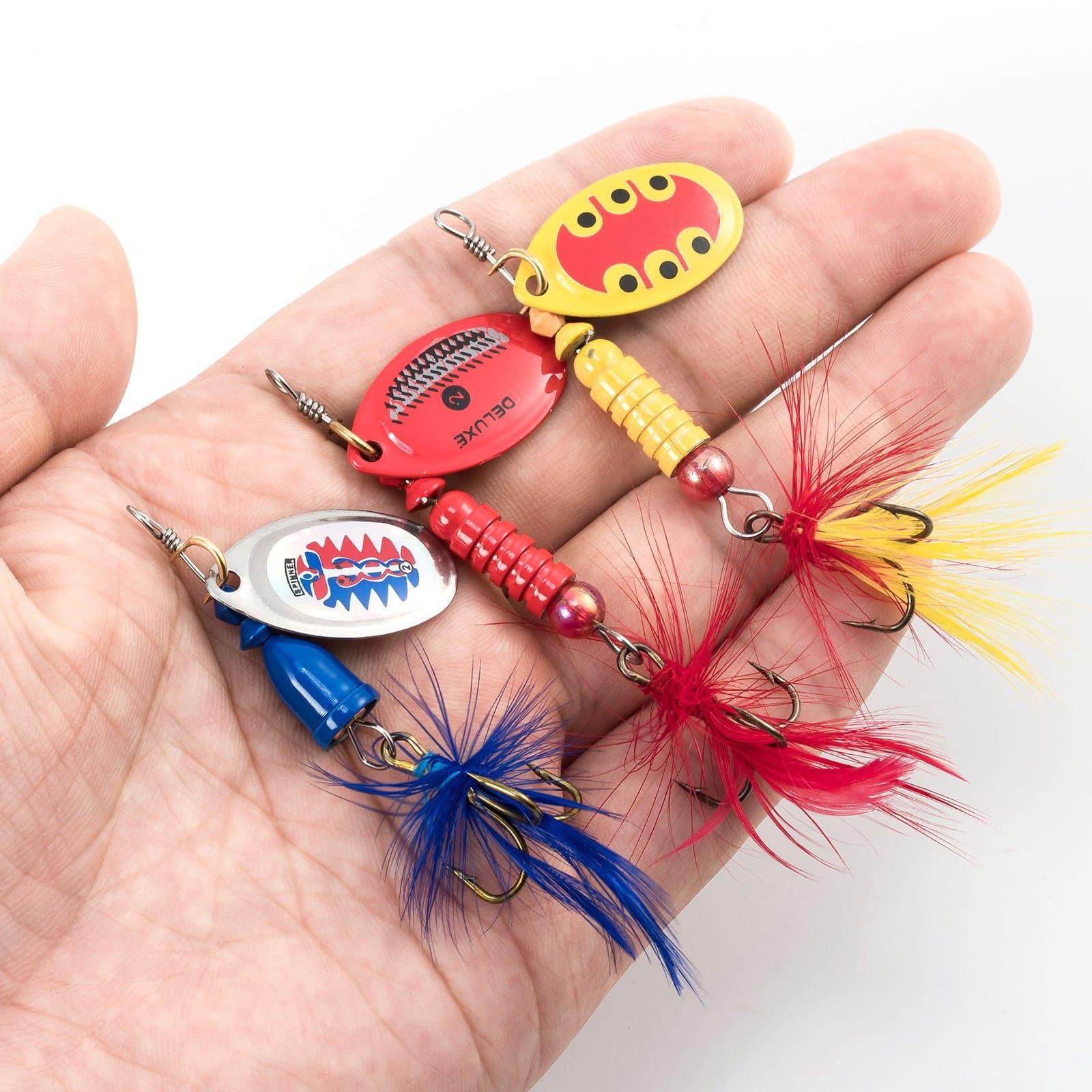 Dr.Fish 6/12pcs Roostertail Spinners Set - Image 6