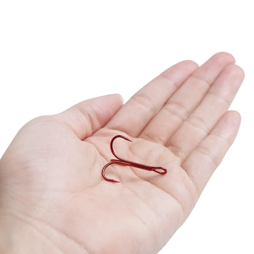 Dr.Fish 60pcs Treble Hooks Red #10 to #1 - Image 6