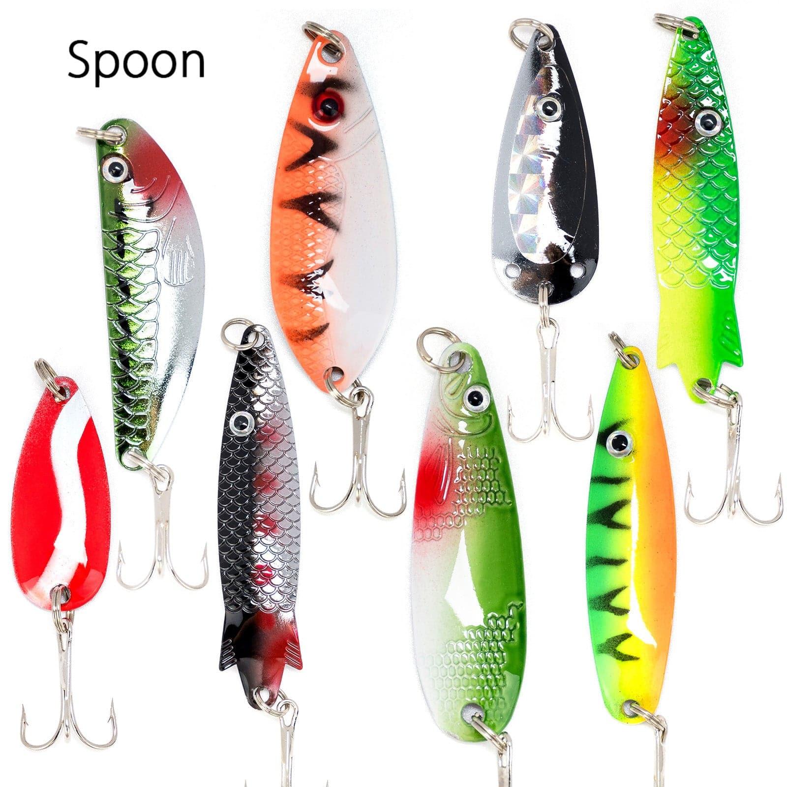Dr.Fish 60pcs Spinners Spoons Hardbaits Kit - Image 4