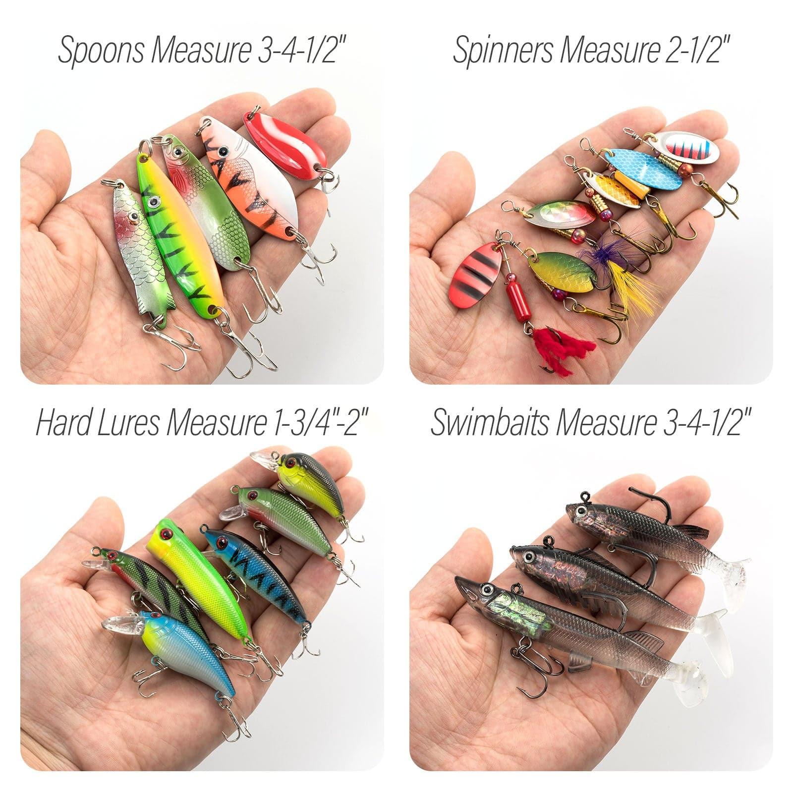 Dr.Fish 60pcs Spinners Spoons Hardbaits Kit - Image 8