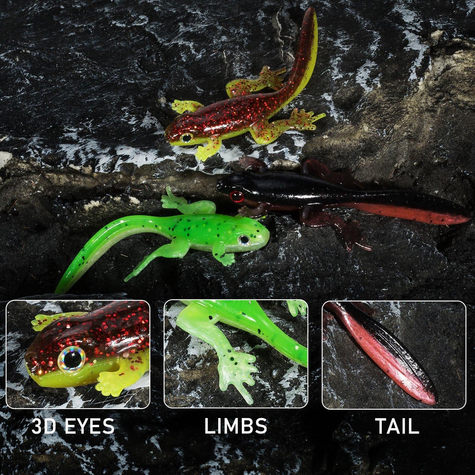 Dr.Fish 6pcs Soft Plastic Frogs 3.2'' - Image 3
