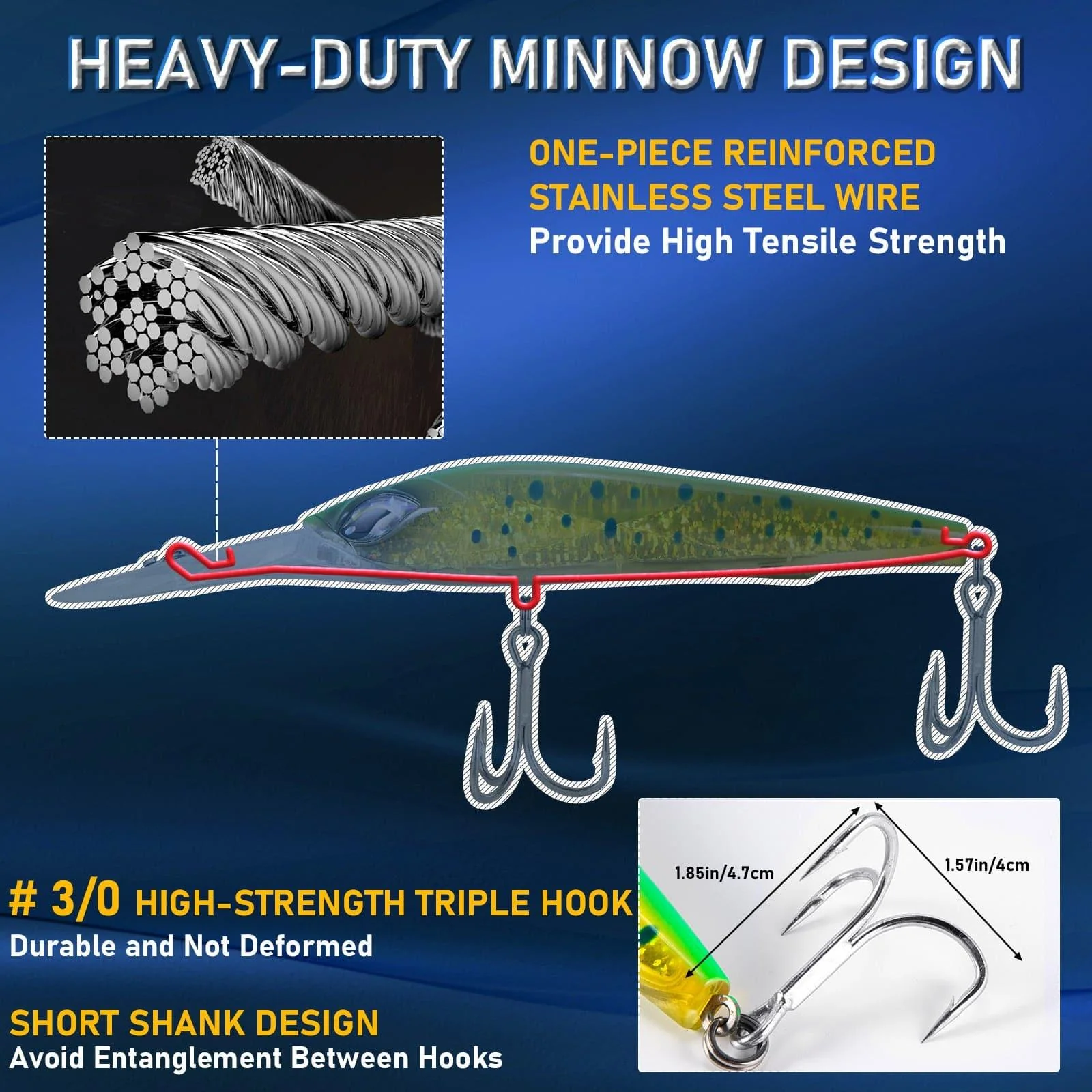Dr.Fish Minnow Jerkbait Saltwater Lures 7.09" - Image 2