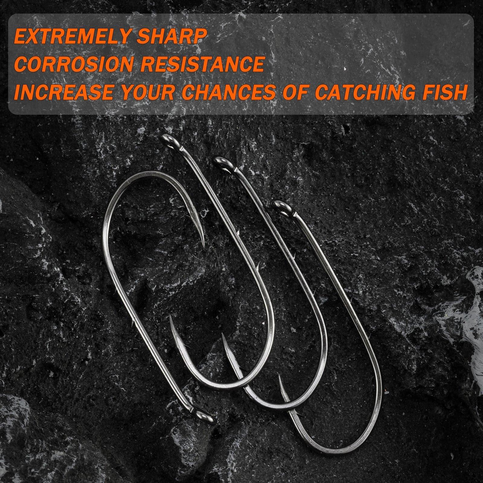 Dr.Fish 100pcs Baitholder Hooks #12 to 6/0 - Image 3