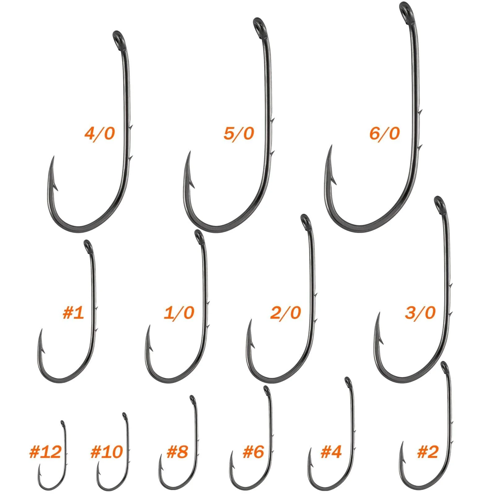 Dr.Fish 100pcs Baitholder Hooks #12 to 6/0 - Image 7