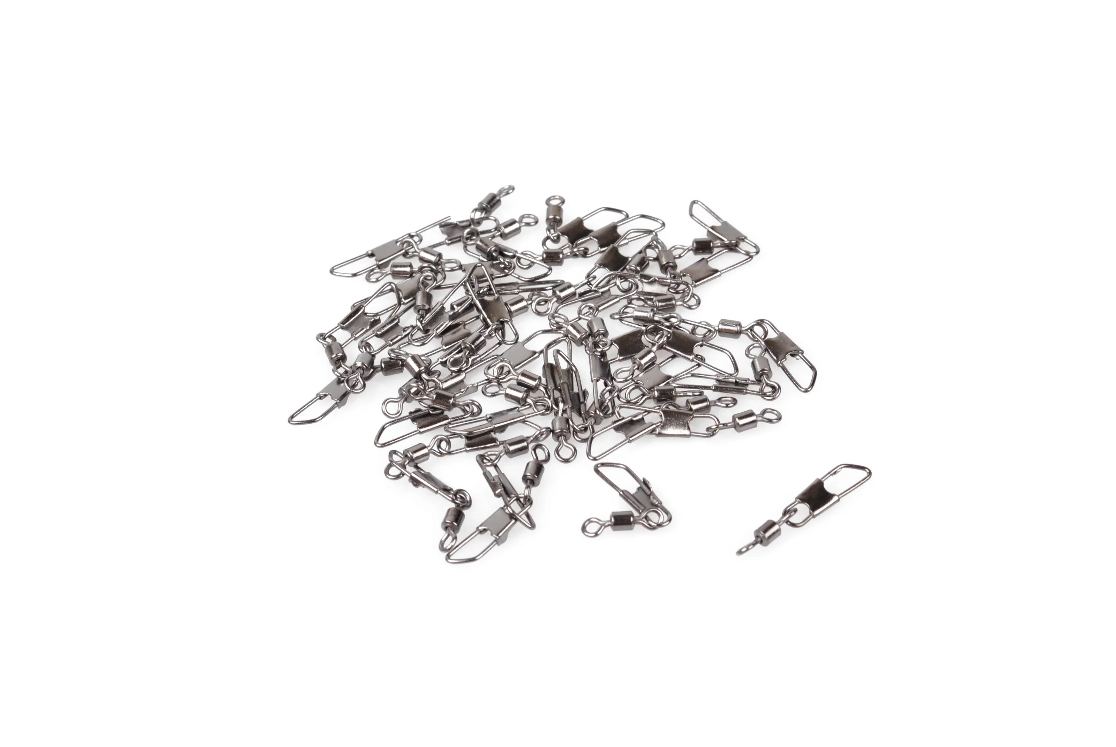 Dr.Fish 50pcs Rolling Swivel with Safety Snap 15lb - Image 4