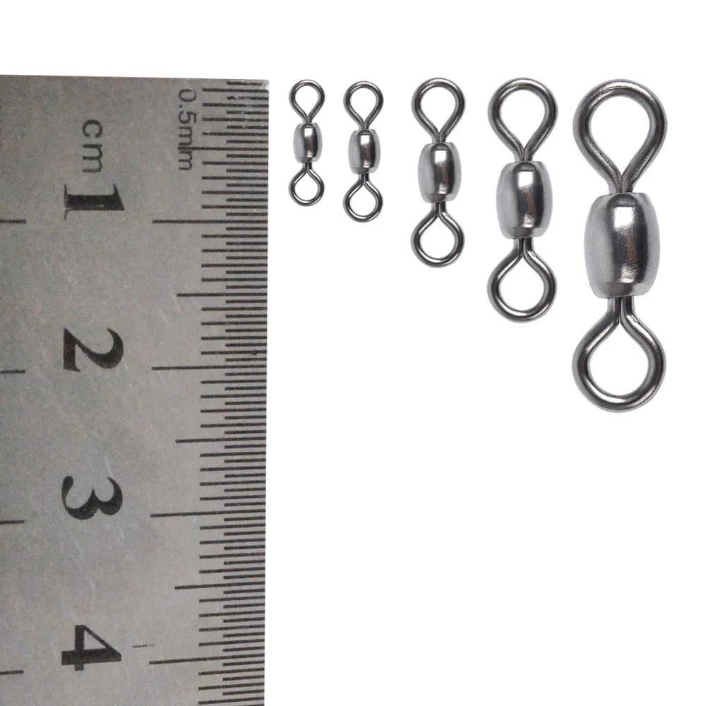 Dr.Fish 50pcs Barrel Swivels 30-165lb - Image 5