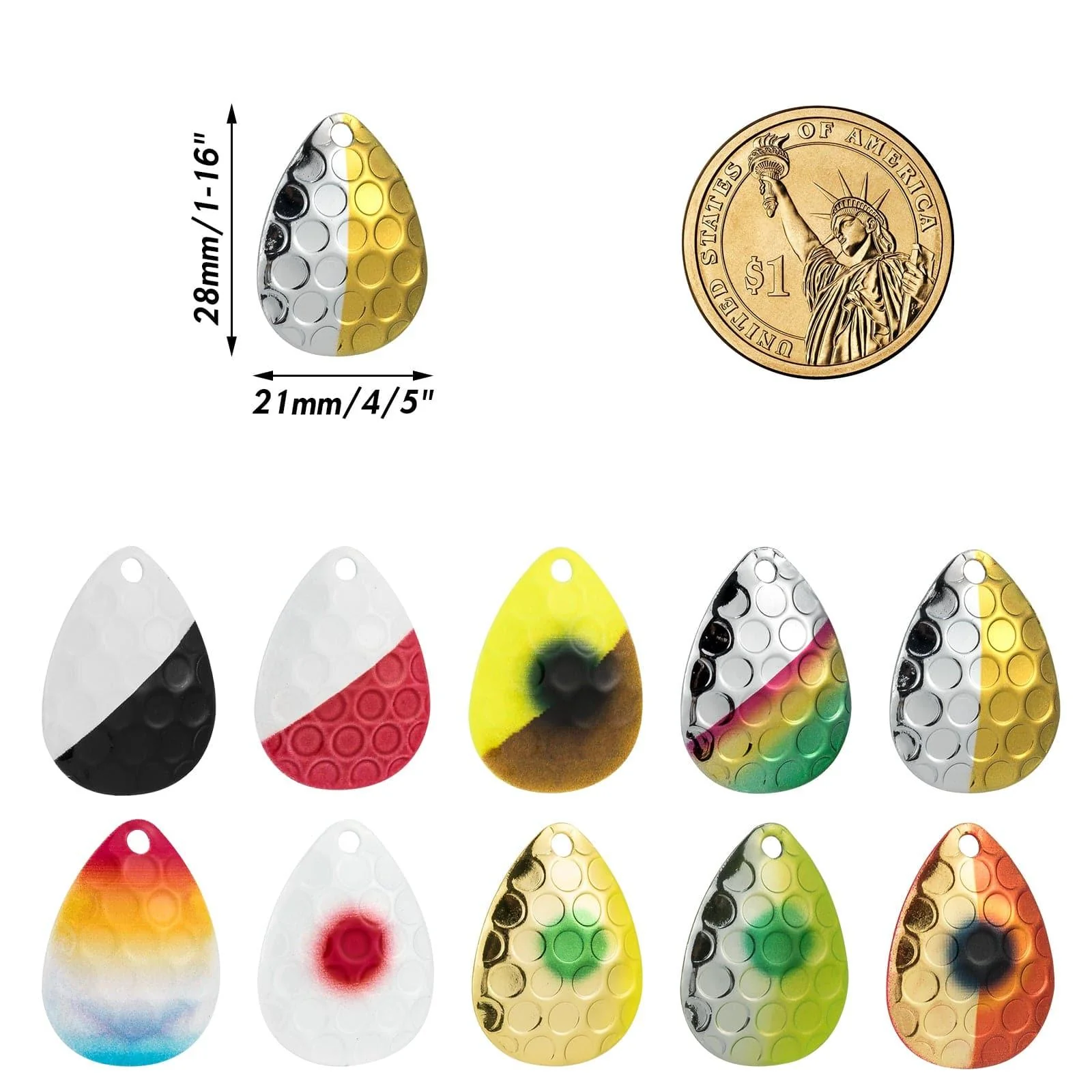 Dr.Fish 20pcs Colorado Blades - Image 6