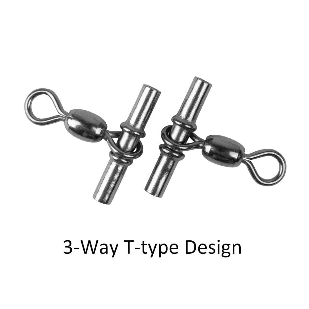 Dr.Fish 20pcs Cross-line Crane Swivels 77-165lb - Image 2