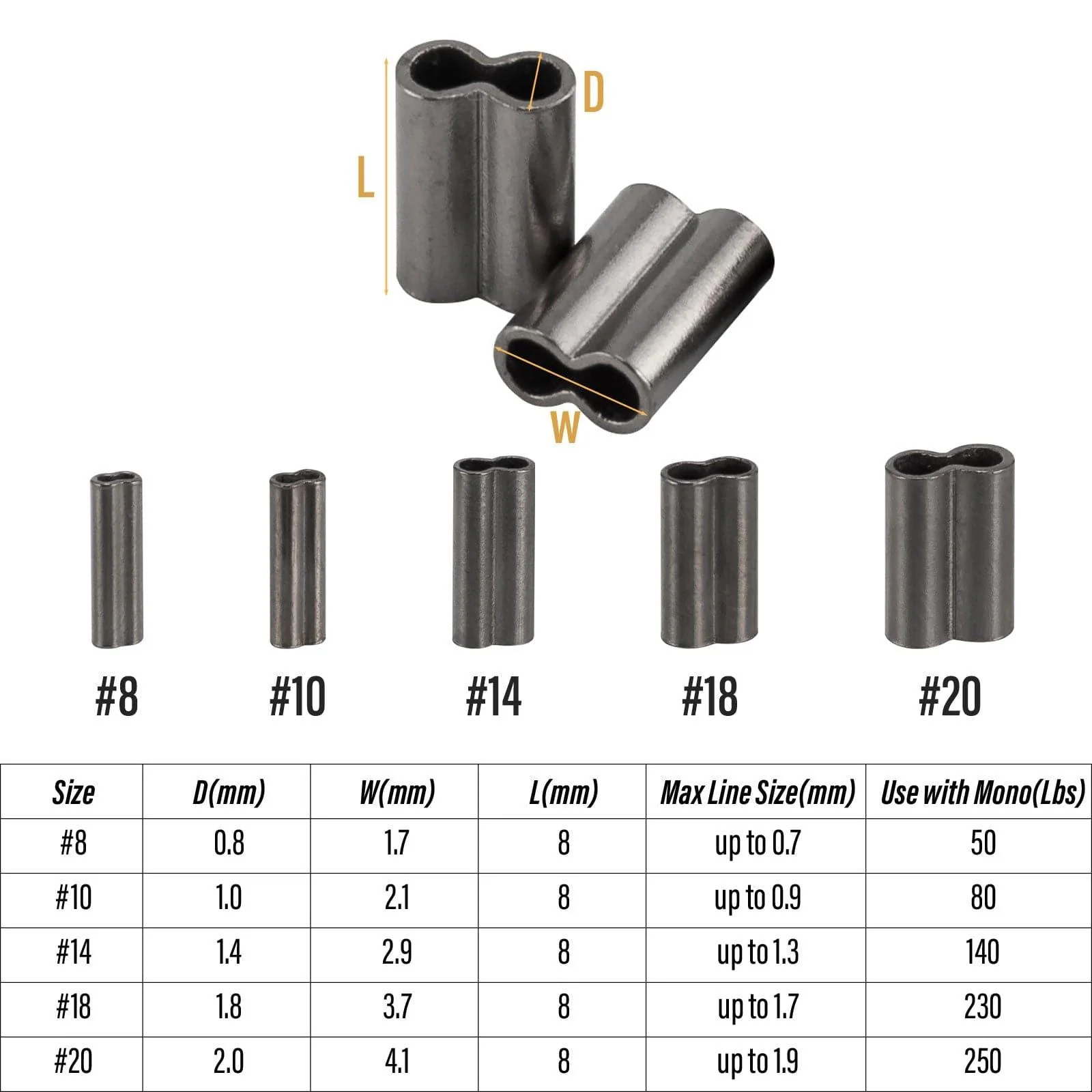 Dr.Fish Double Barrel Crimp Sleeves Kit - Image 7