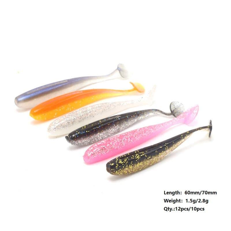 Dr.Fish 10/12pcs Double Color Swimbaits 2.36''-2.75'' - Image 3