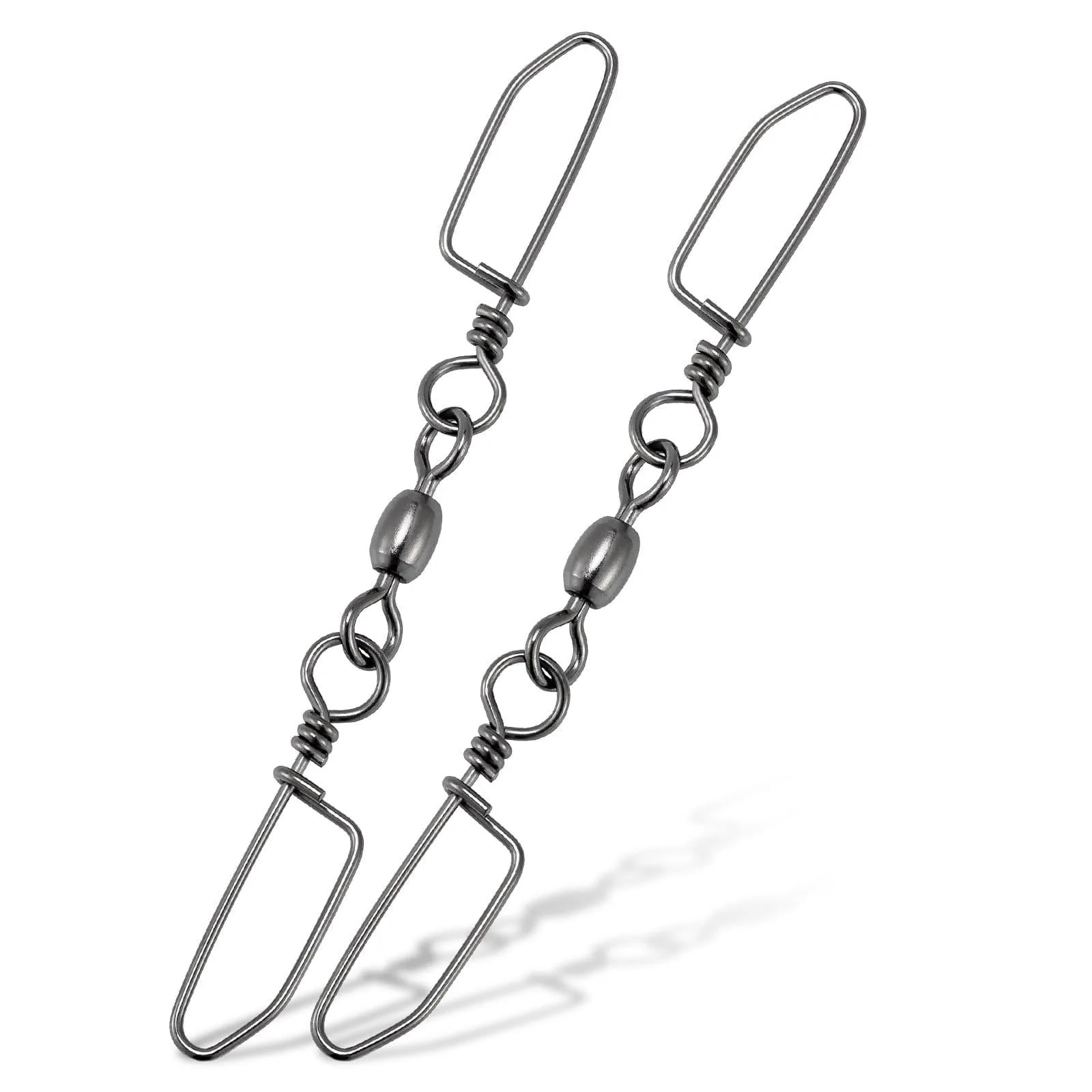 Dr.Fish 20pcs Double Snaps Swivel 37-220lb