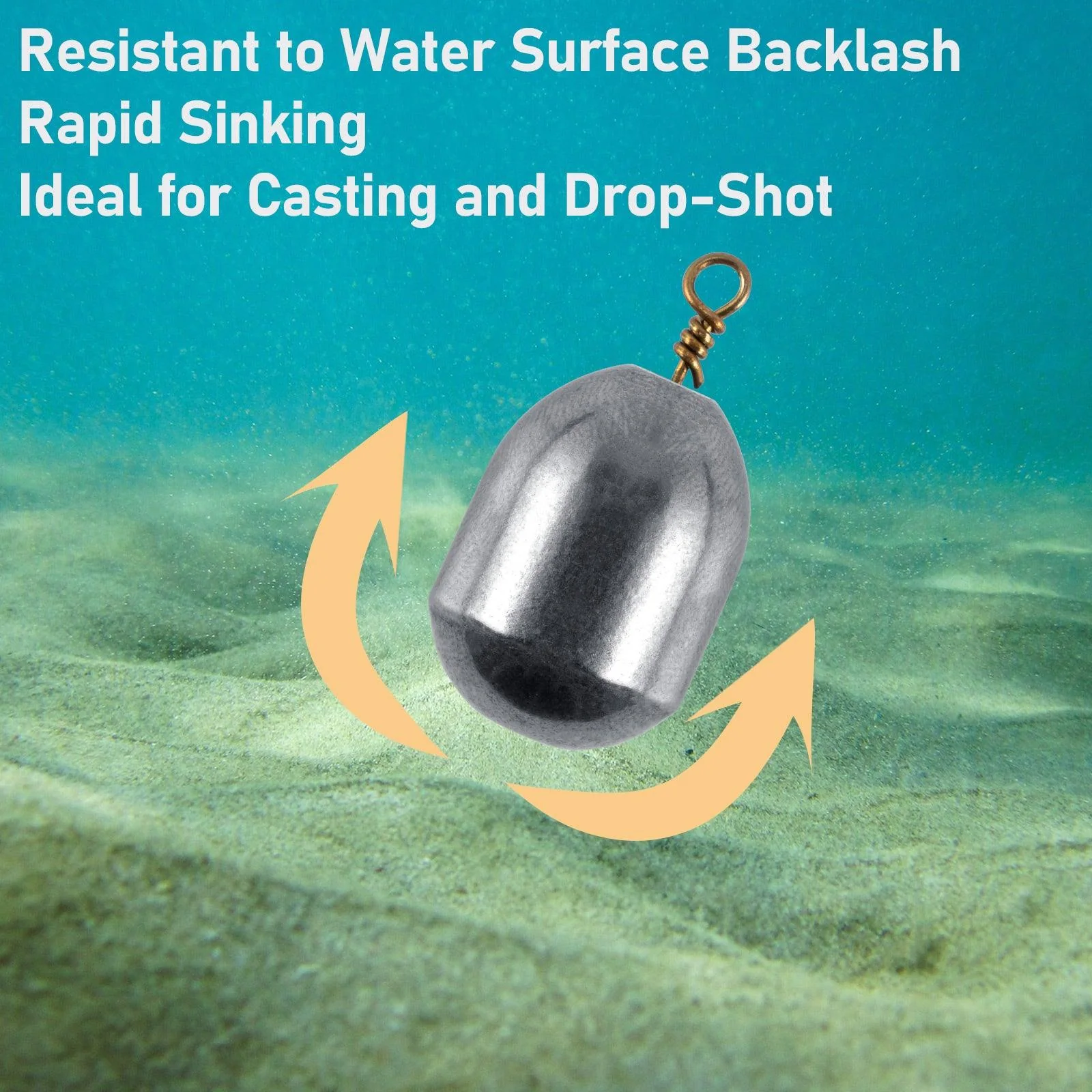Dr.Fish 10/20pcs Bulk Iron Fishing Weight 3.5g-28g - Image 6