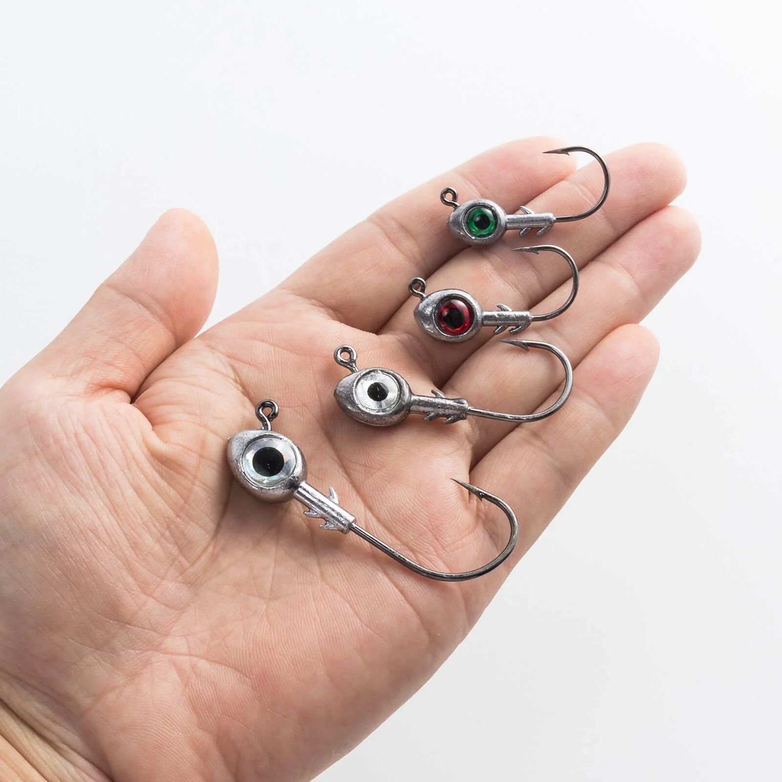 Dr.Fish 10pcs 3D Jigs Heads 1/2oz-3/16oz - Image 8
