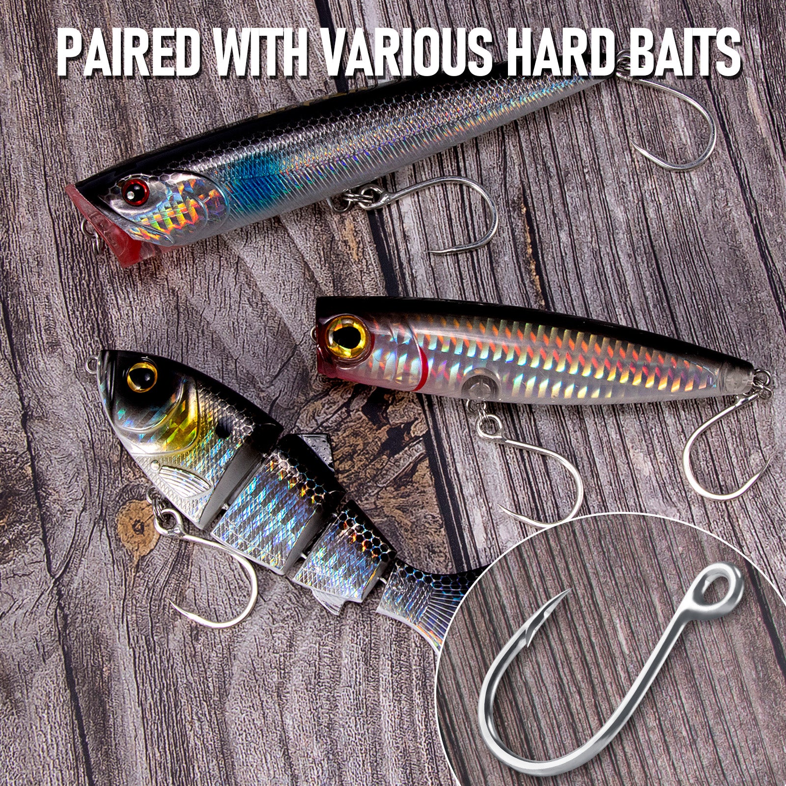 Dr.Fish 10-Pack Inline Single Hooks - Image 5