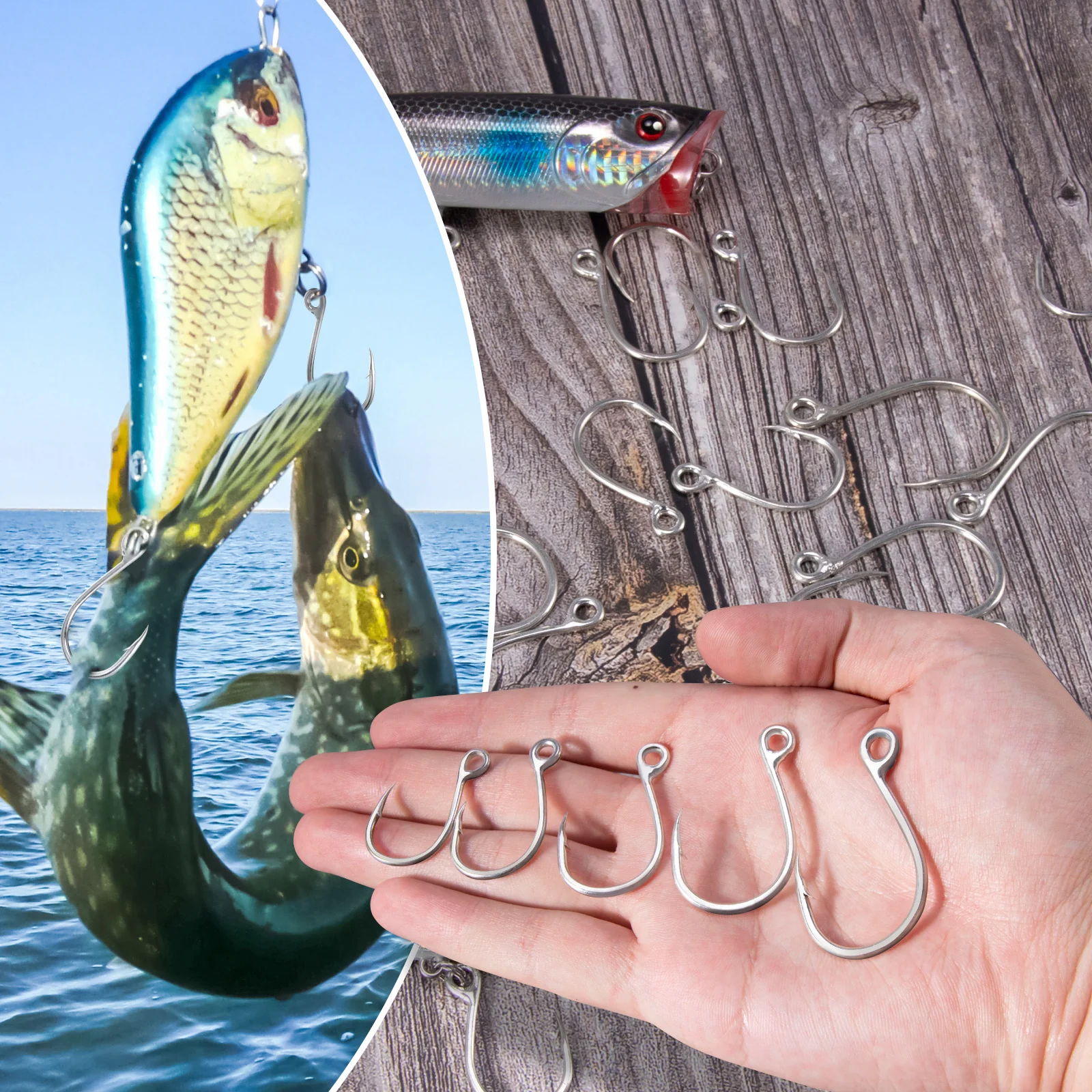 Dr.Fish 10-Pack Inline Single Hooks - Image 6
