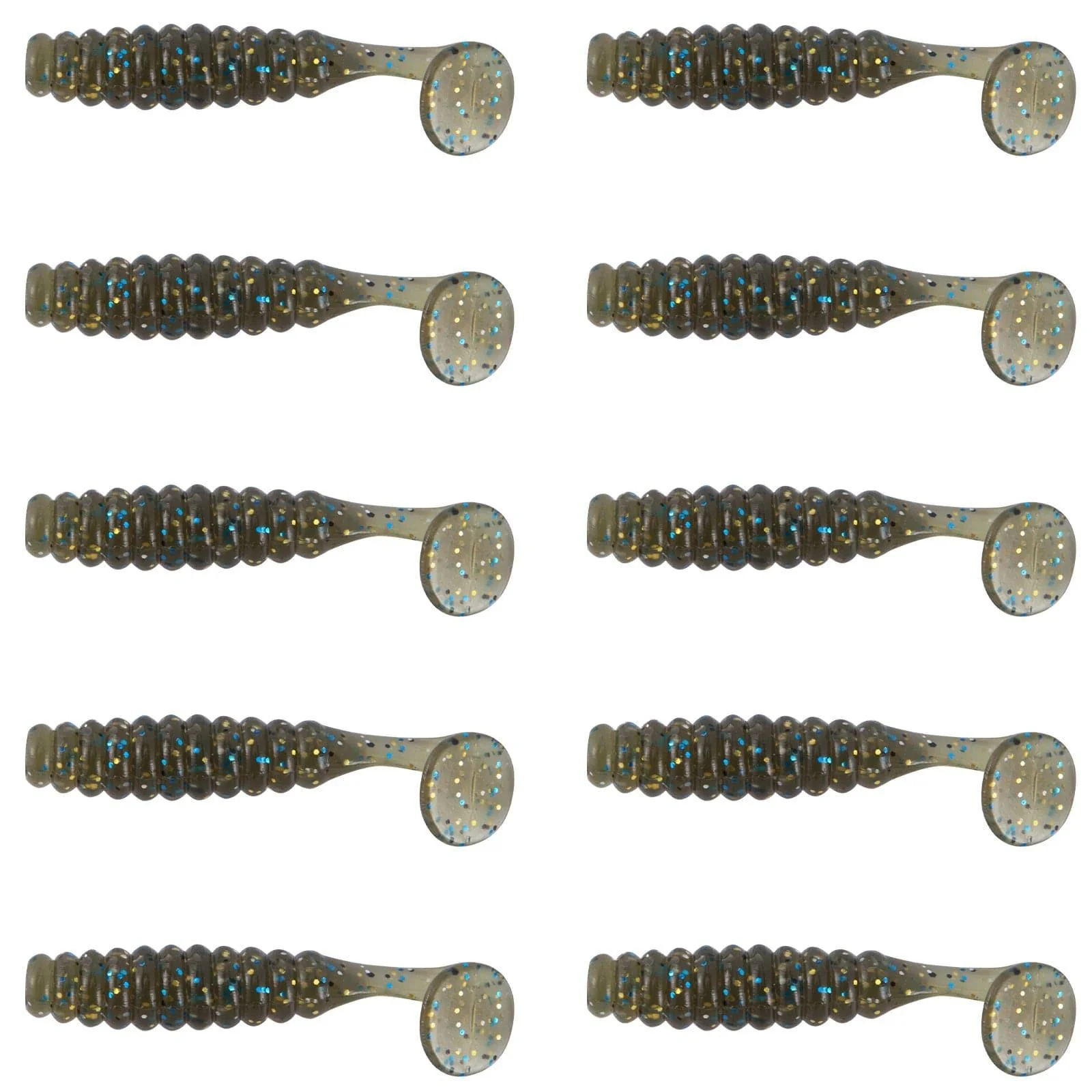 Dr.Fish 10 pcs Paddle Tail Soft Baits 1-1/2'' - Image 12