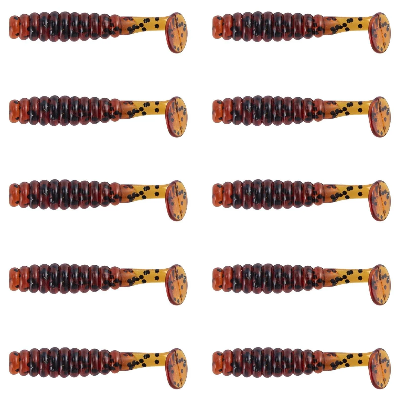Dr.Fish 10 pcs Paddle Tail Soft Baits 1-1/2'' - Image 15