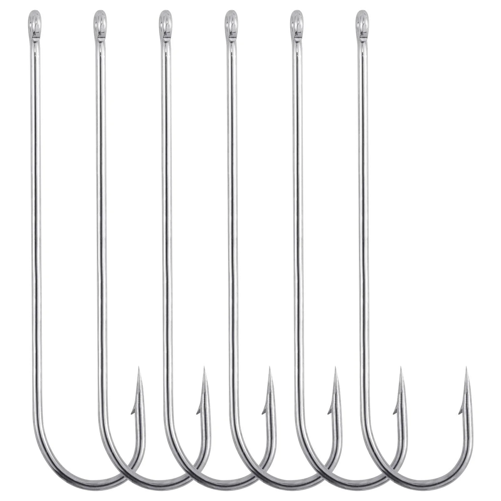 Dr.fish 100pcs Aberdeen Hooks  Offset Hooks #12-3/0