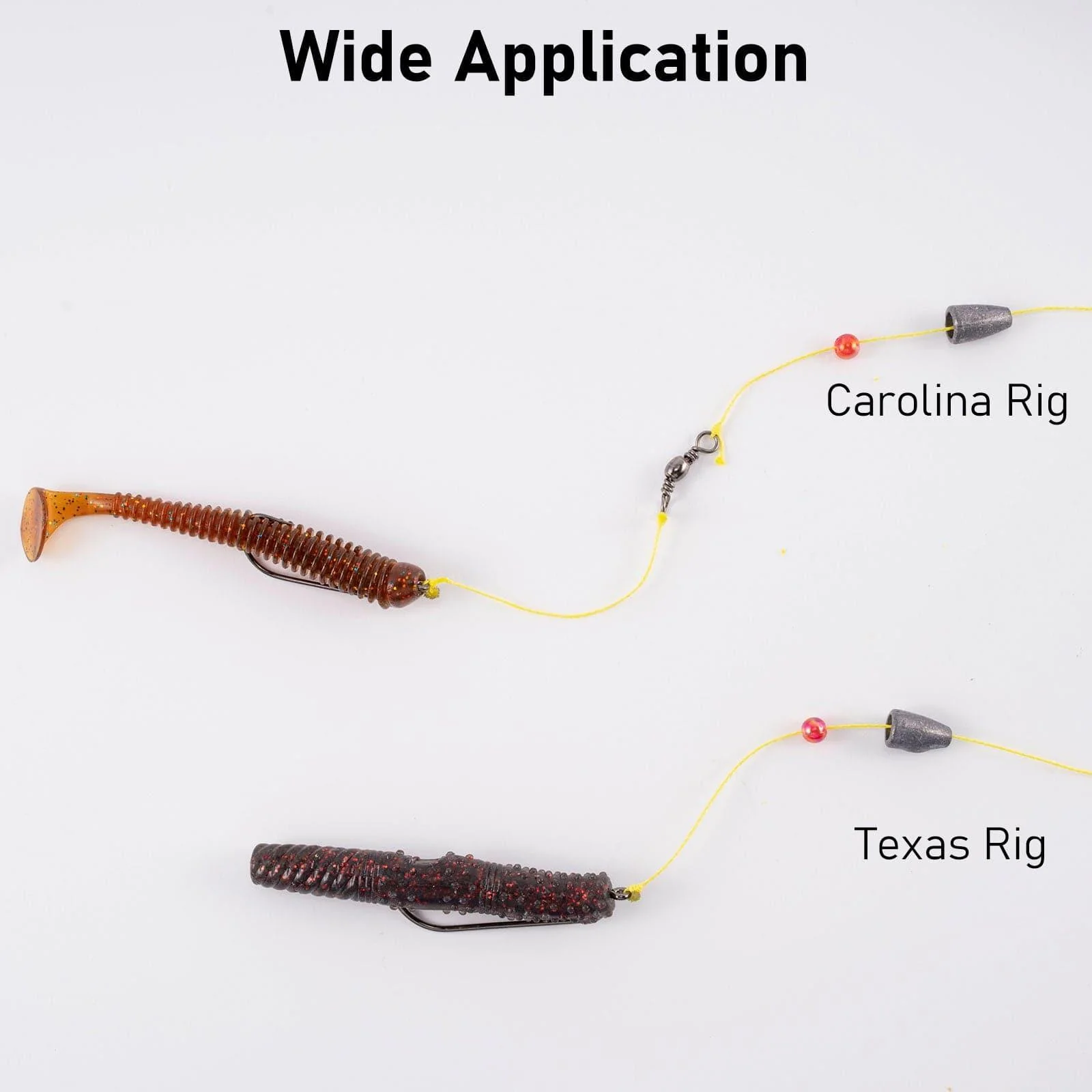 Dr.Fish 100pcs Offset Worm Hooks #1-#5/0 - Image 8