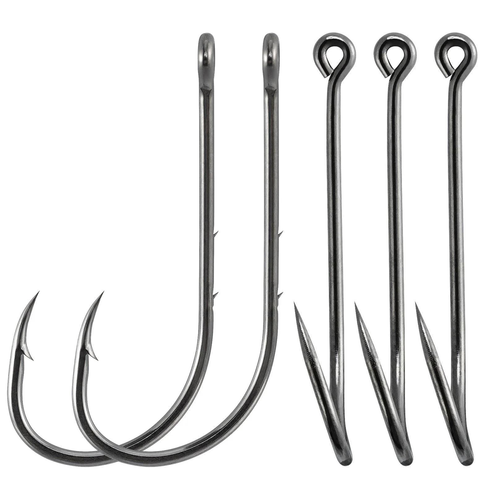 Dr.Fish 100pcs Baitholder Aberdeen Hooks #4 to 4/0 - Image 2