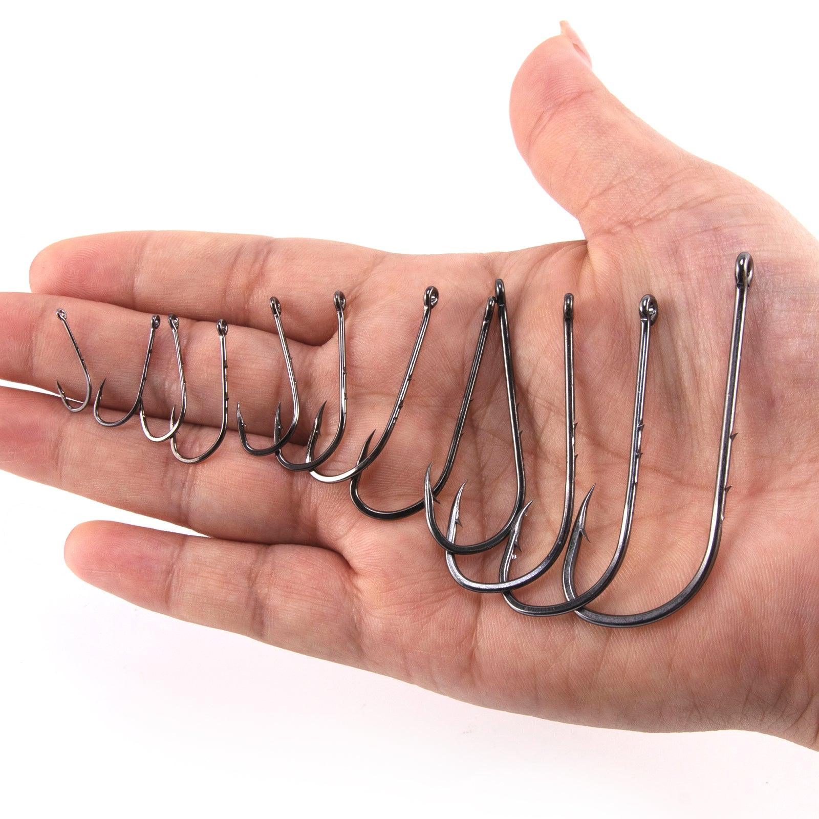 Dr.Fish 100pcs Baitholder Fishing Hooks 1#-10# - Image 7