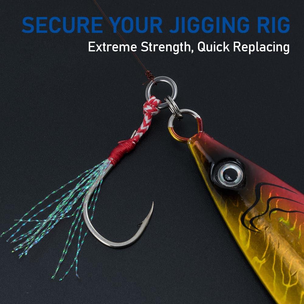 Dr.Fish 100pcs Fishing Hook Lure Replacement Stainless Steel Rings - Image 3