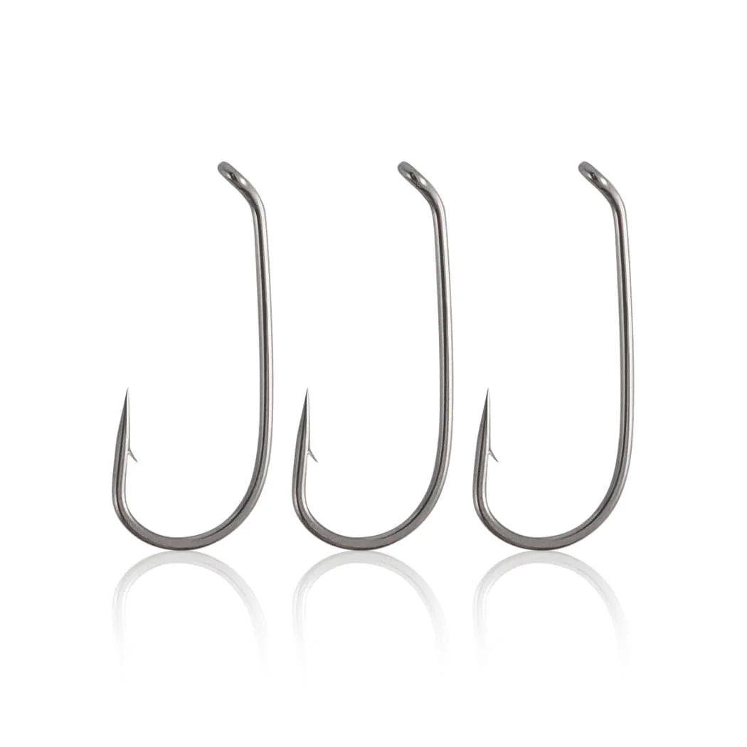 Dr.Fish 100pcs Barbed Dry Fly Fishing Hooks 22#-10# - Image 5