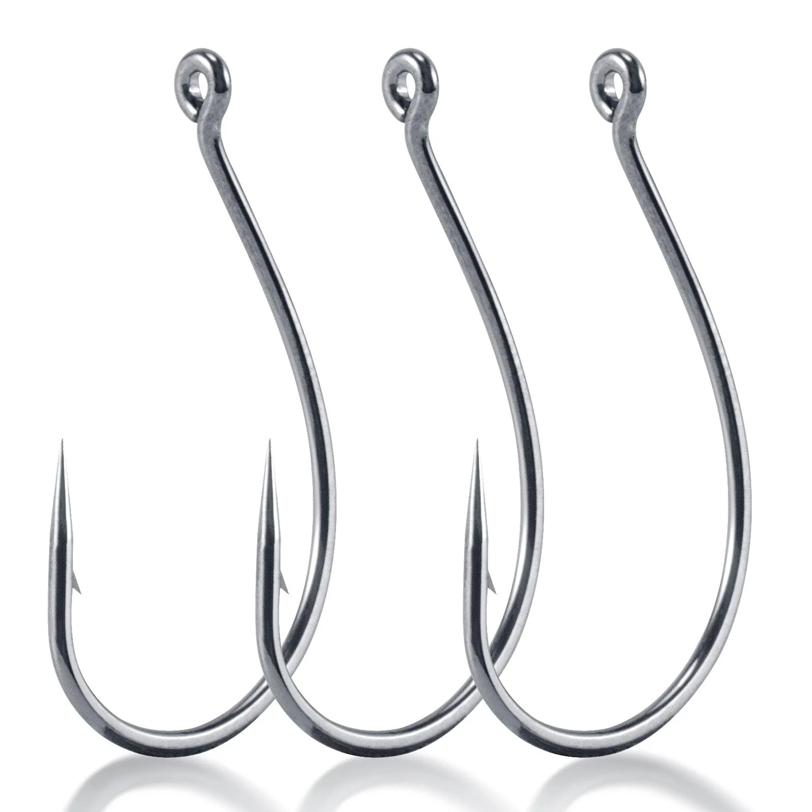 Dr.Fish 100pcs High Carbon Steel Drop Shot Hook #1-#3/0 - Image 8