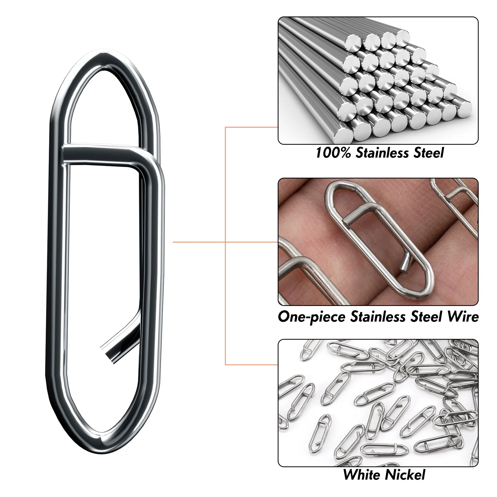 Dr.Fish 50pcs Power Speed Clips 25-175lb - Image 3