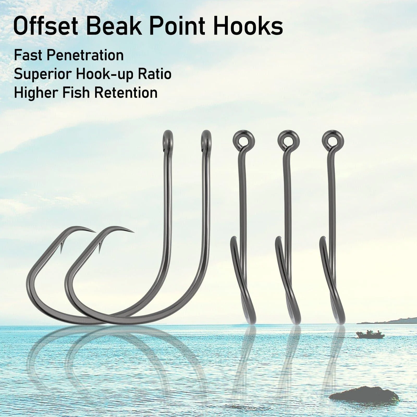 Dr.Fish 100pcs Strong Circle Hooks #1-#10/0 - Image 6