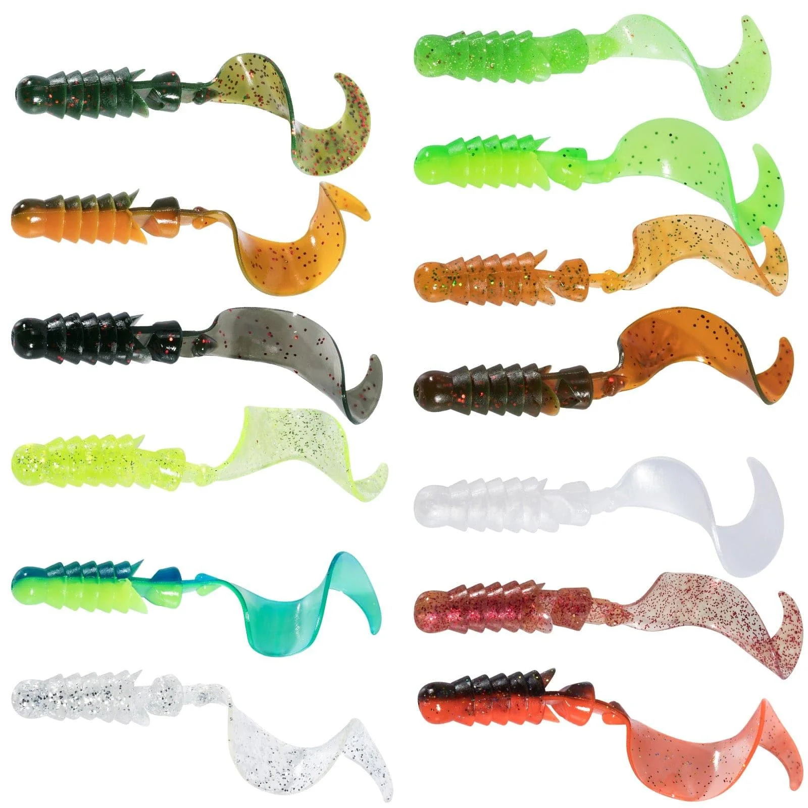 Dr.Fish 10pcs Worm Swimbaits Ribbon Tail  4-1/3‘‘ 1/4oz