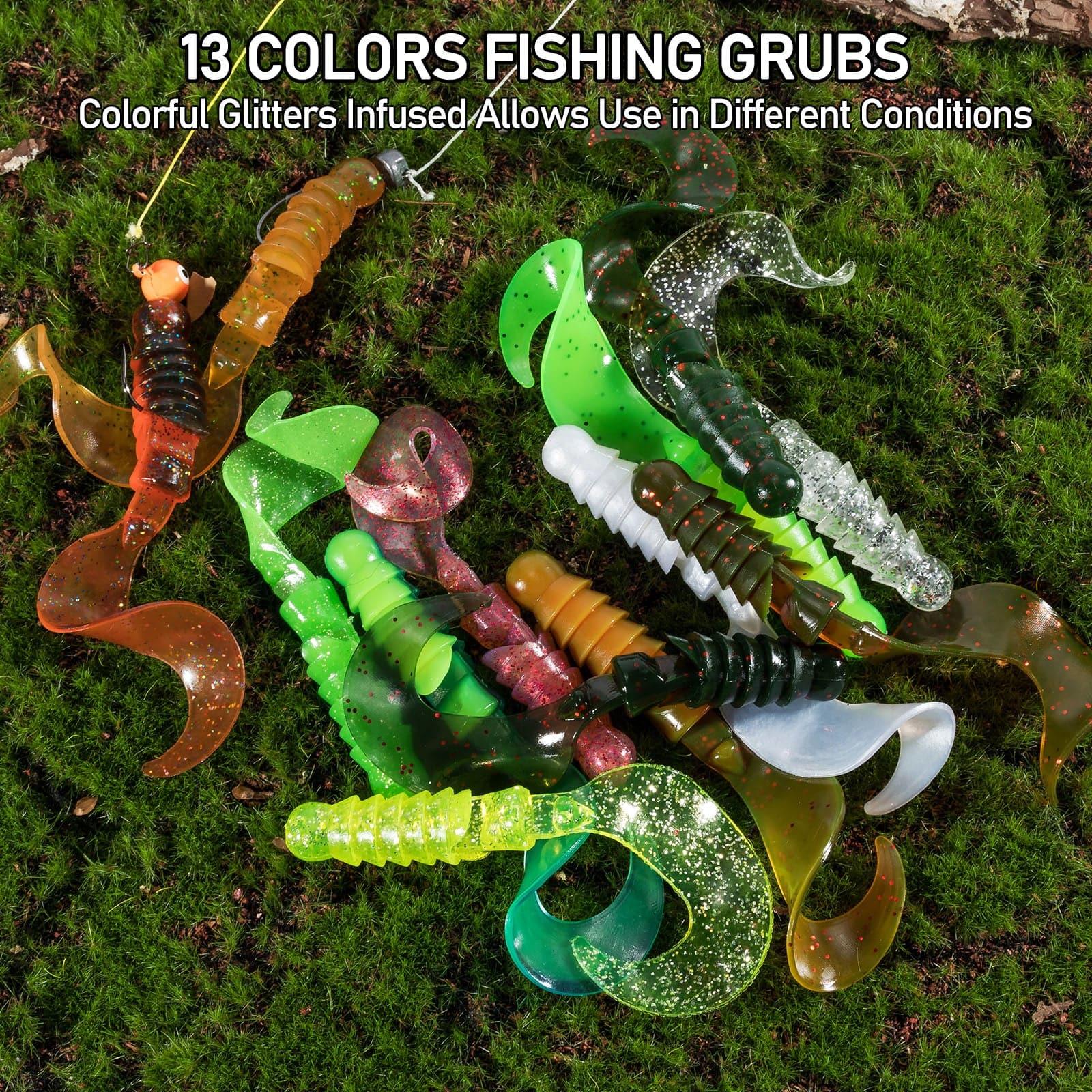 Dr.Fish 10pcs Worm Swimbaits Ribbon Tail  4-1/3‘‘ 1/4oz - Image 5