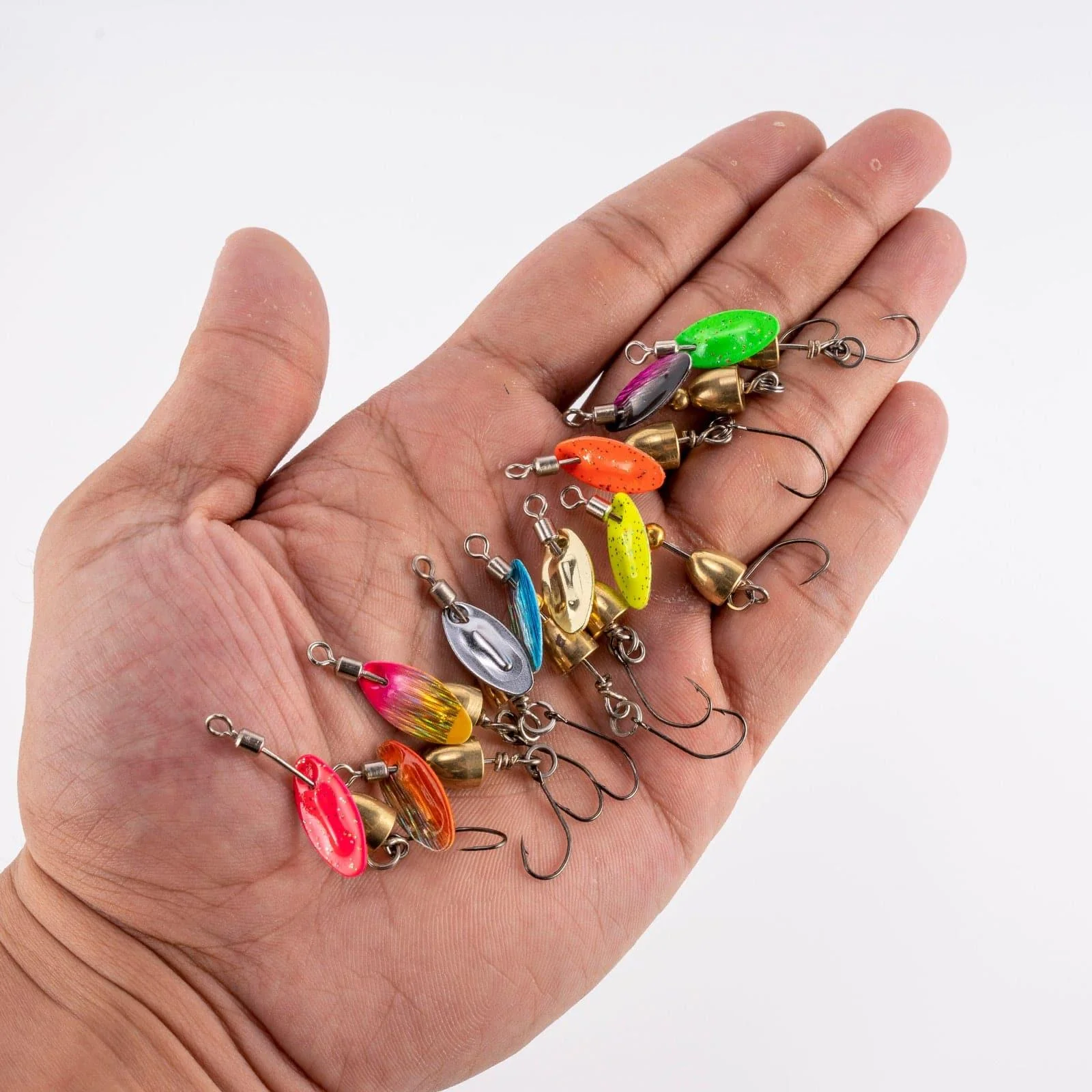 Dr.Fish 10pcs  Spinnerbait Lures Kits 2.44'' 1/4oz - Image 10