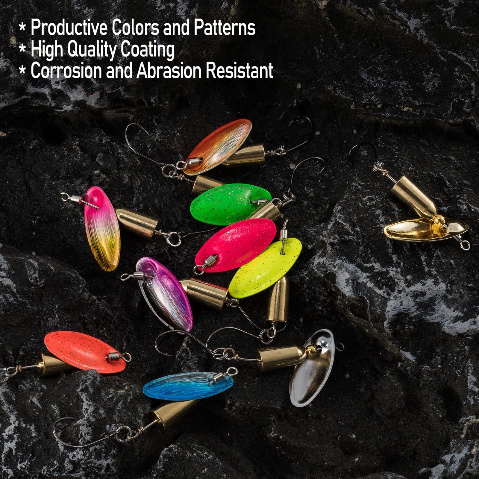 Dr.Fish 10pcs  Spinnerbait Lures Kits 2.44'' 1/4oz - Image 5