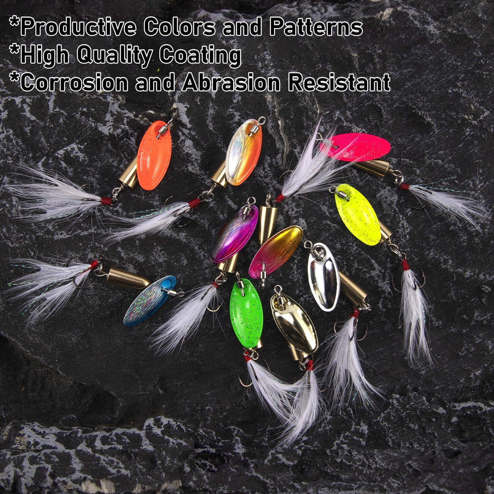 Dr.Fish 10pcs Spinnerbait Lures Kits 3.5/7.5g - Image 4