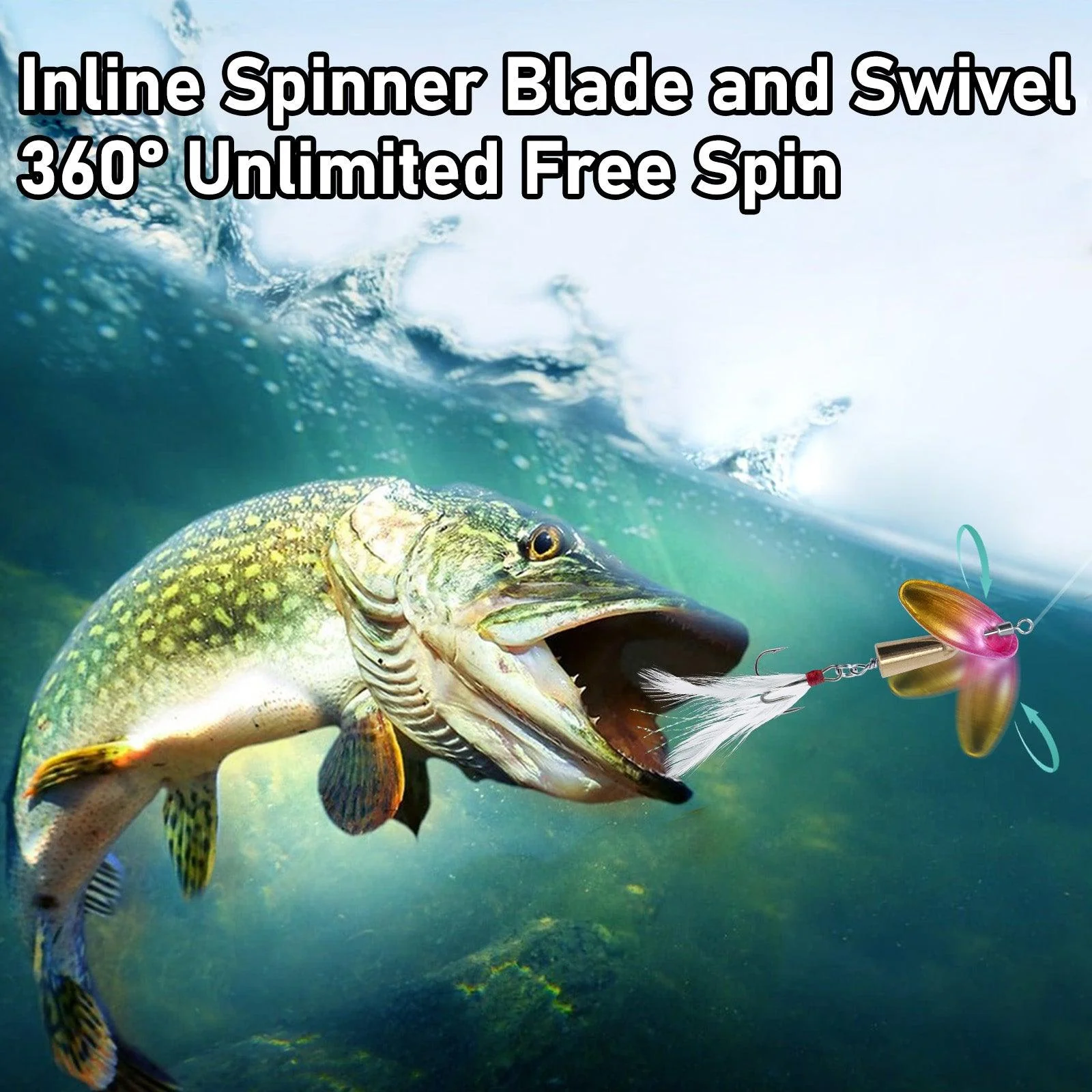 Dr.Fish 10pcs Spinnerbait Lures Kits 3.5/7.5g - Image 5