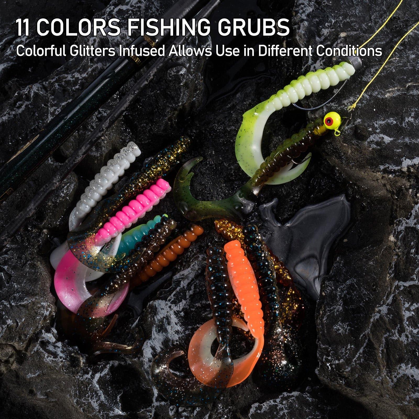 Dr.Fish 10pcs Plastic Worm Swimbaits 2.95'' - Image 4