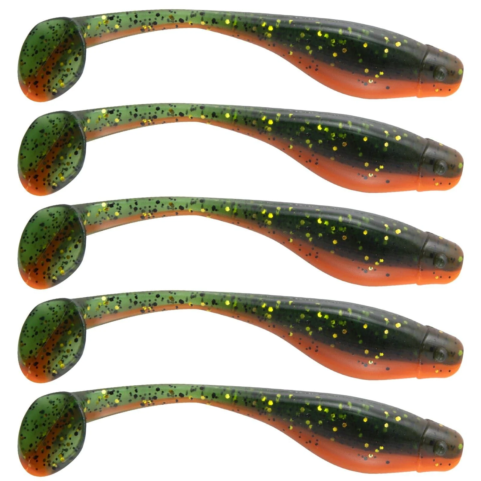 Dr.Fish 10pcs 8 Colors Flashing Glitter soft Baits 5.11'' 4oz - Image 10