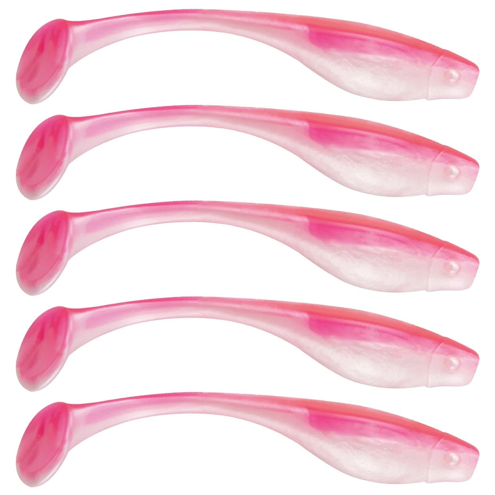 Dr.Fish 10pcs 8 Colors Flashing Glitter soft Baits 5.11'' 4oz - Image 7