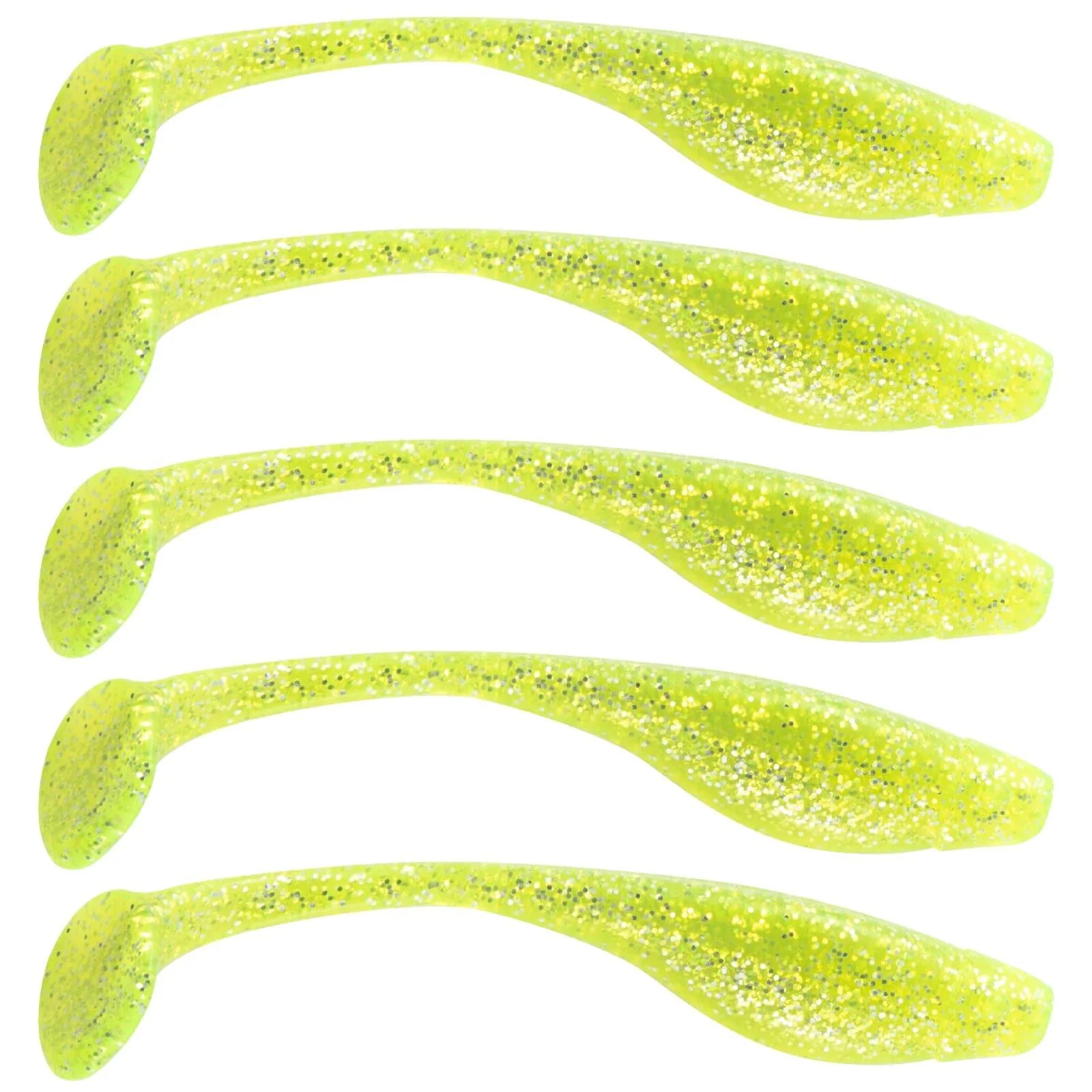 Dr.Fish 10pcs 8 Colors Flashing Glitter soft Baits 5.11'' 4oz - Image 9
