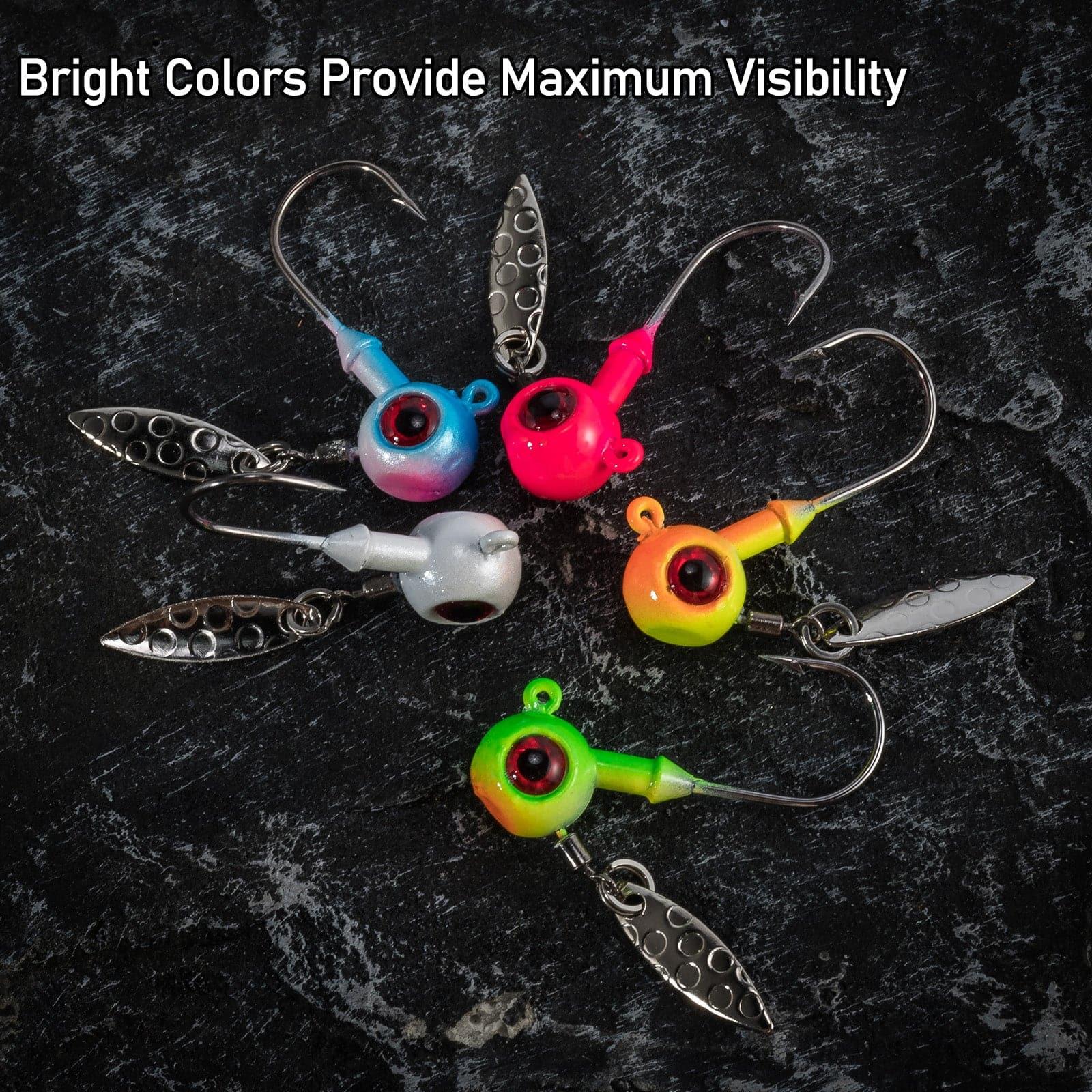 Dr.Fish 10pcs Underspin Jig Heads 1/8oz-1/4oz - Image 3