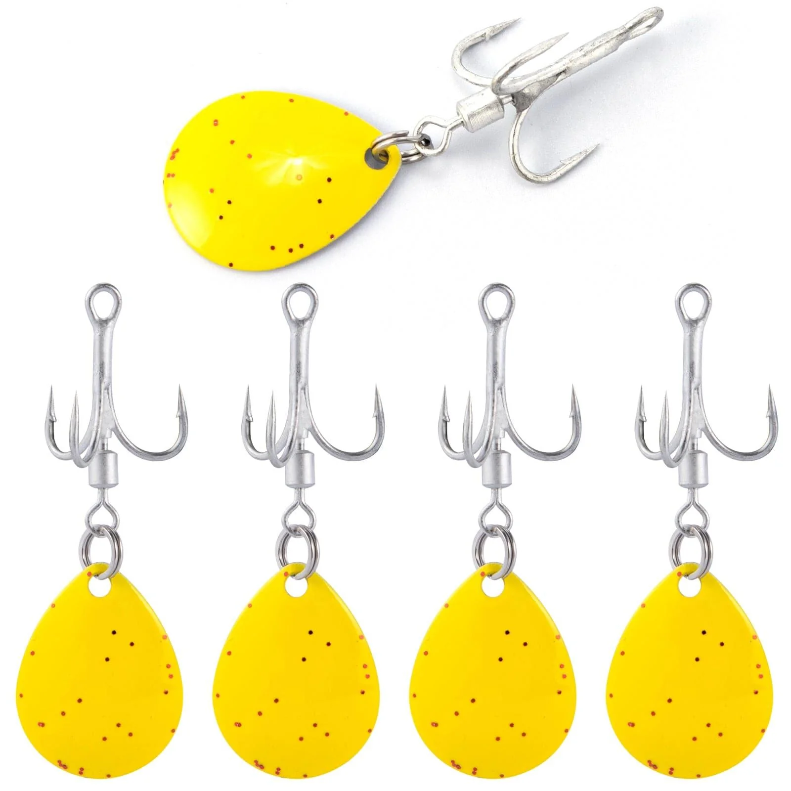 Dr.Fish 10pcs Fishing Blade Spinner Hooks Fishing Lures - Image 5