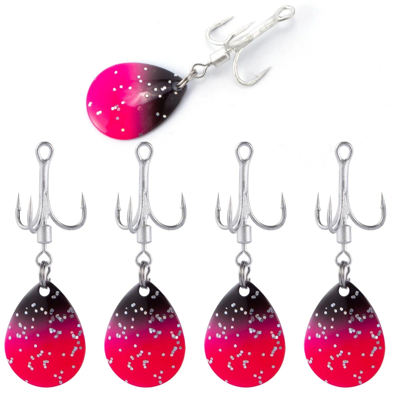 Dr.Fish 10pcs Fishing Blade Spinner Hooks Fishing Lures - Image 8