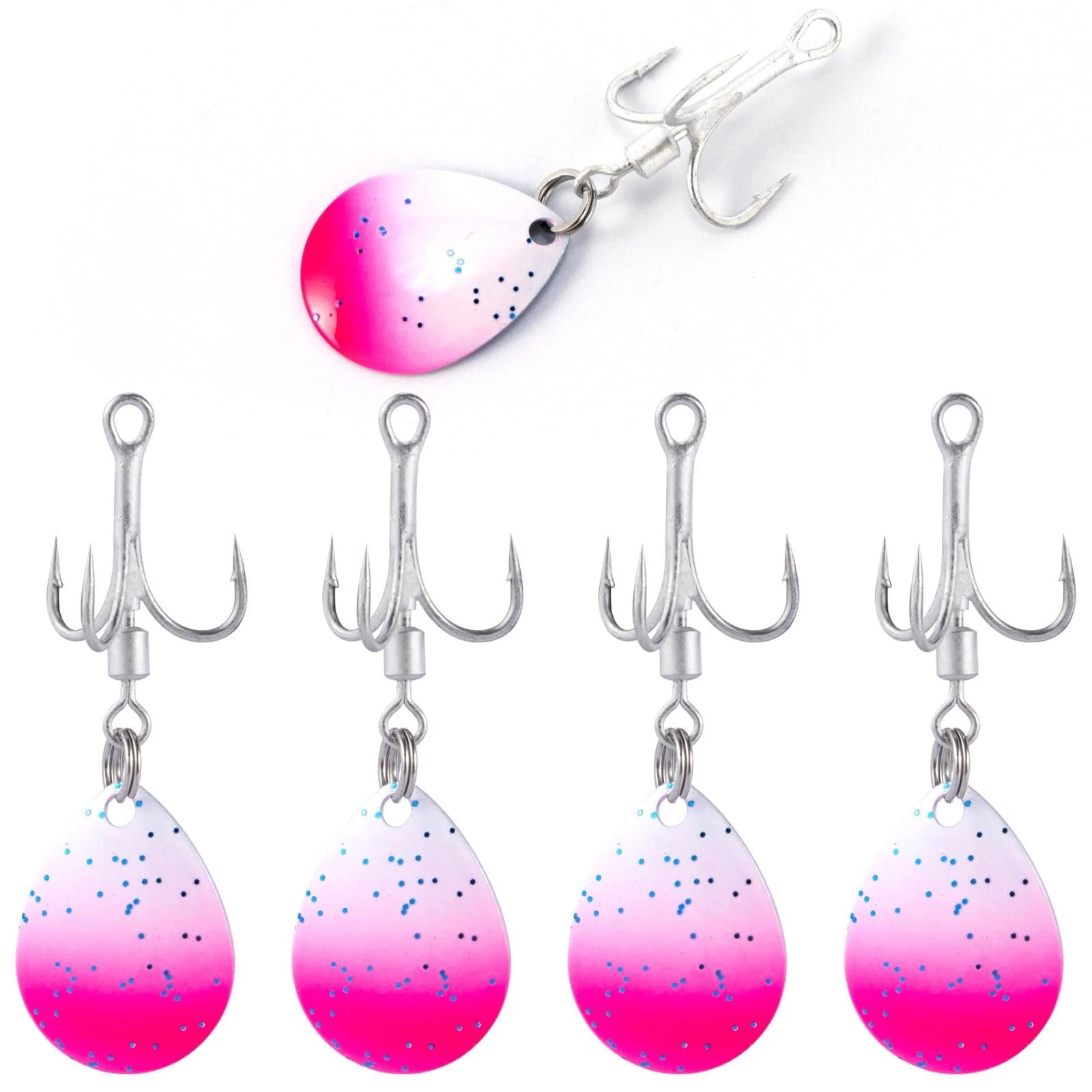 Dr.Fish 10pcs Fishing Blade Spinner Hooks Fishing Lures - Image 9