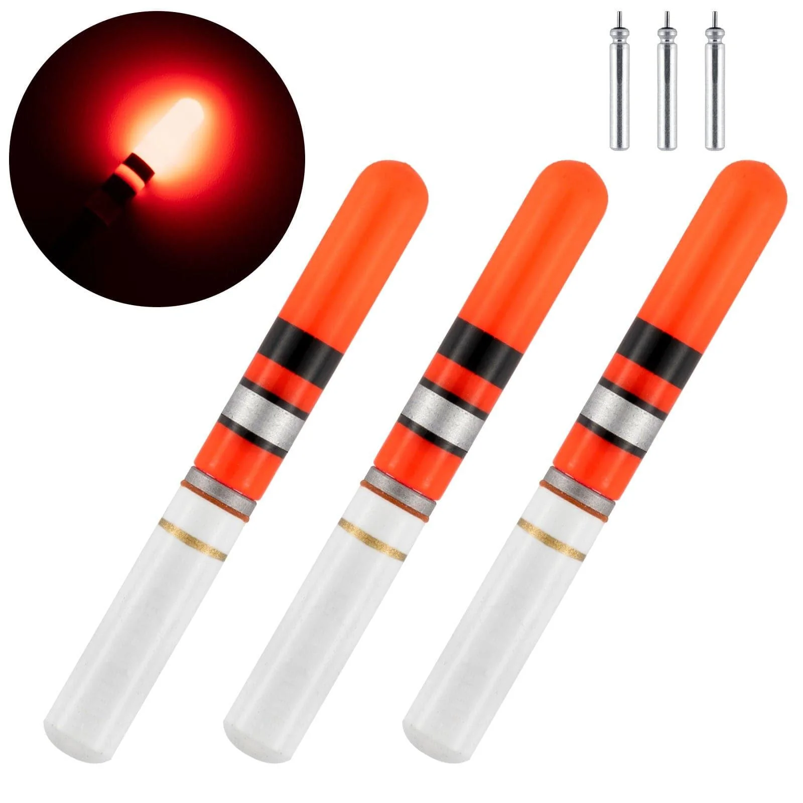 Dr.Fish 10pcs Glow Sticks LED Fish Floats - Image 3