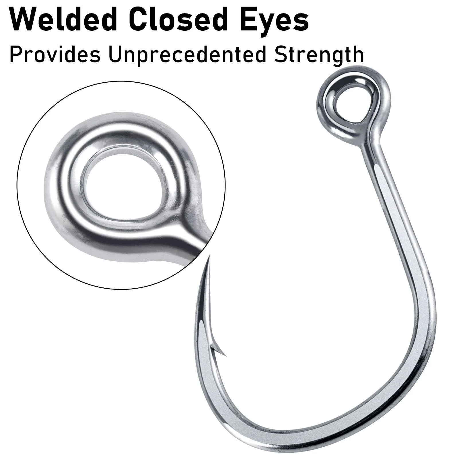 Dr.Fish 10pcs  Inline Single Hooks #1-#9/0 - Image 4