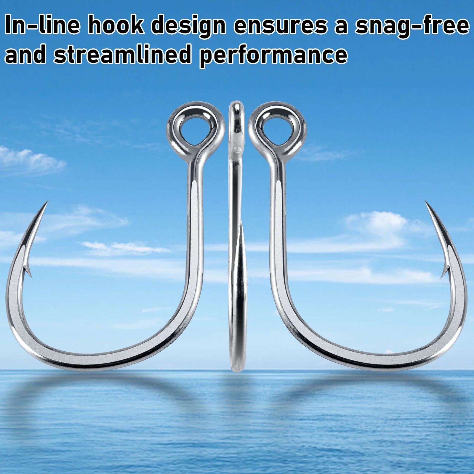 Dr.Fish 10pcs  Inline Single Hooks #1-#9/0 - Image 6