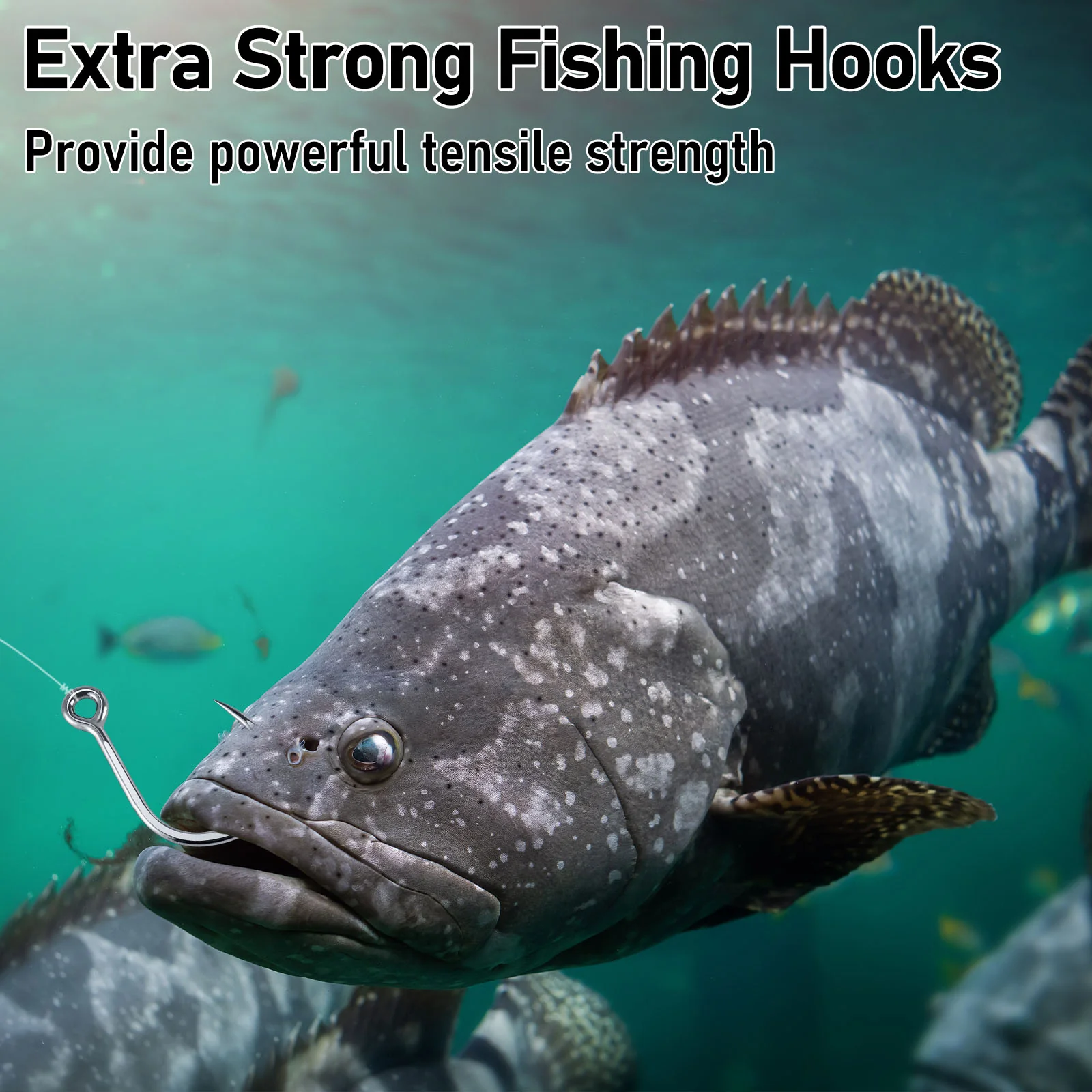 Dr.Fish 10pcs  Inline Single Hooks #1-#9/0 - Image 7
