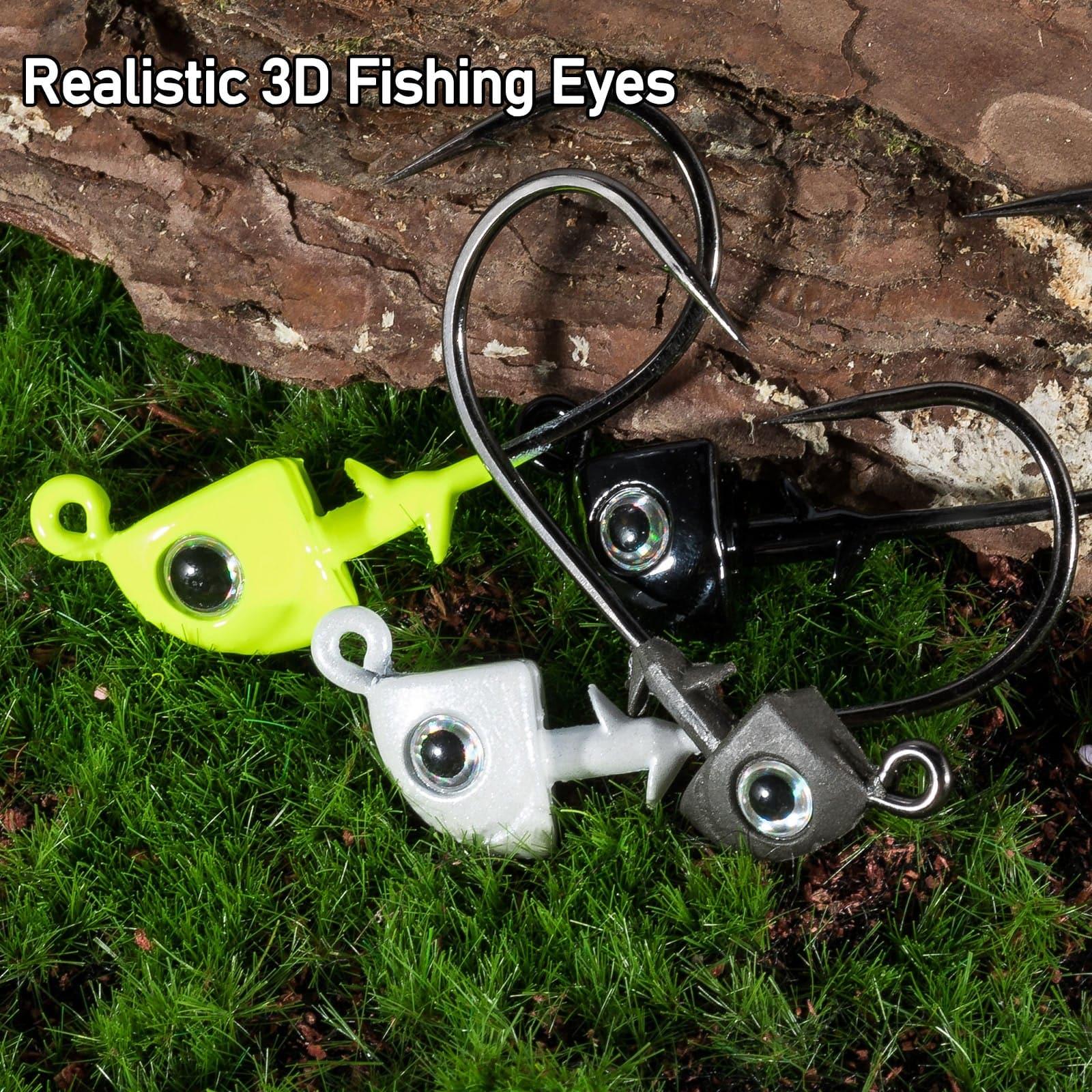 Dr.Fish 10pcs Tungsten Swimbait Jig Heads  1/8-3/8oz - Image 2
