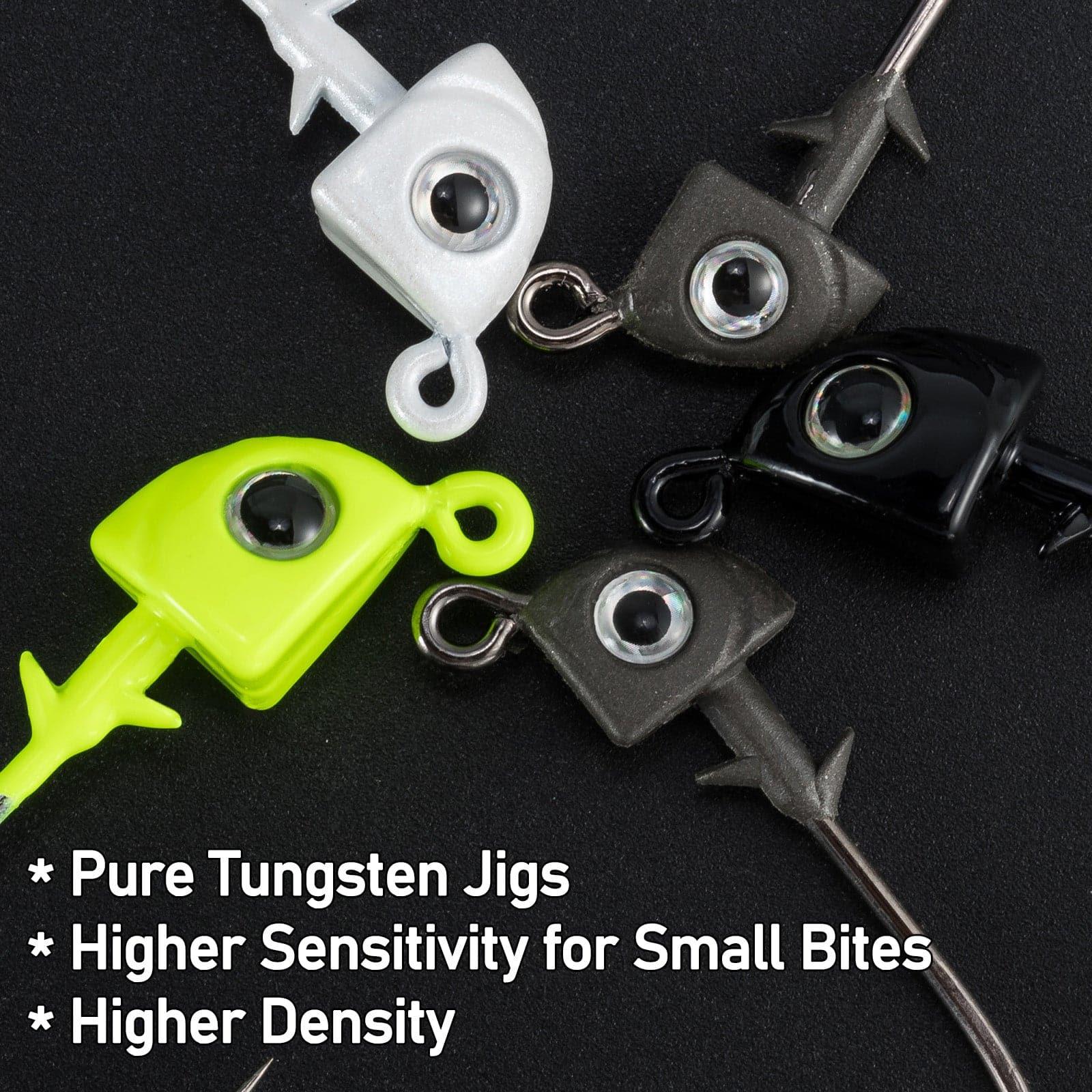 Dr.Fish 10pcs Tungsten Swimbait Jig Heads  1/8-3/8oz - Image 6